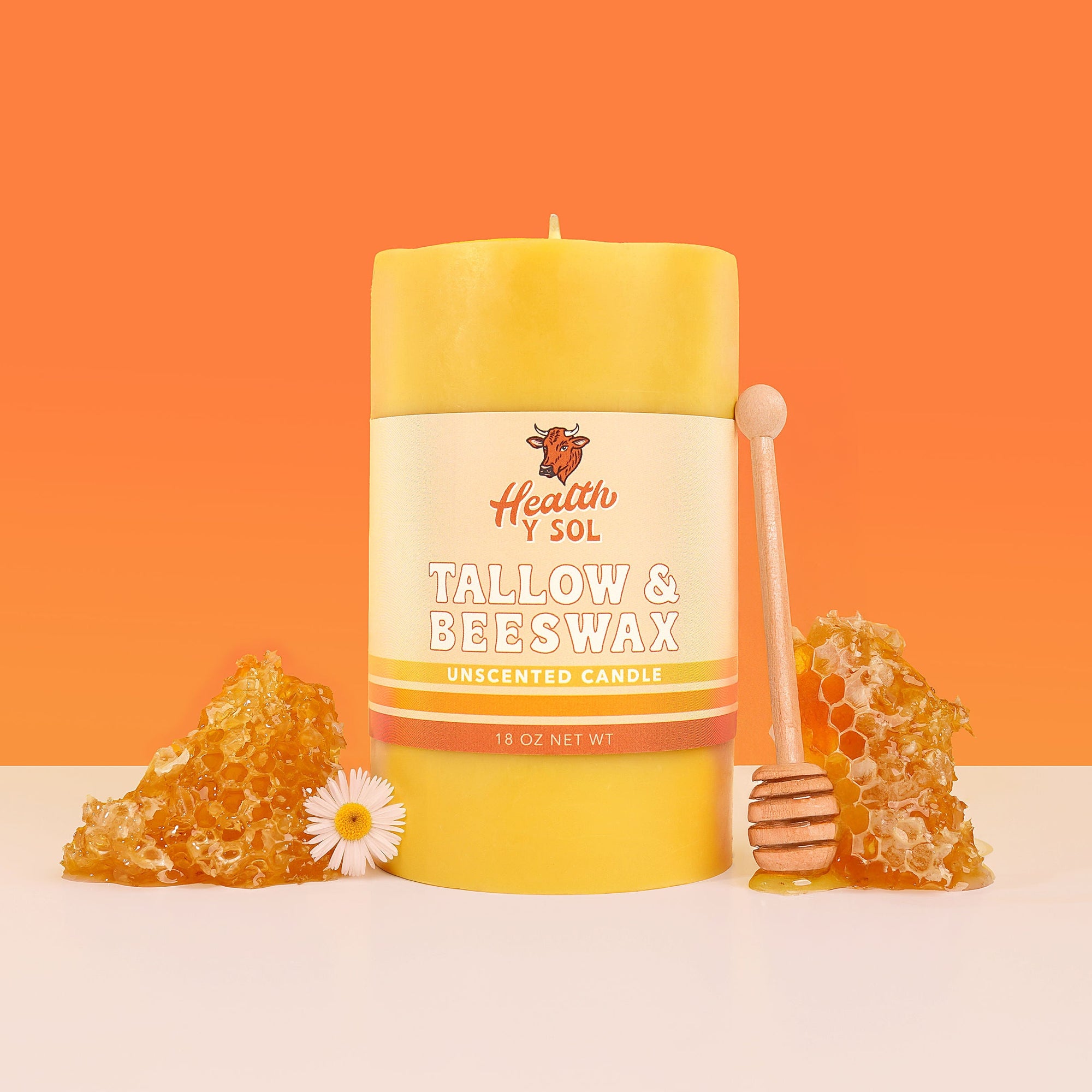 Tallow & Beeswax Pillar Candle