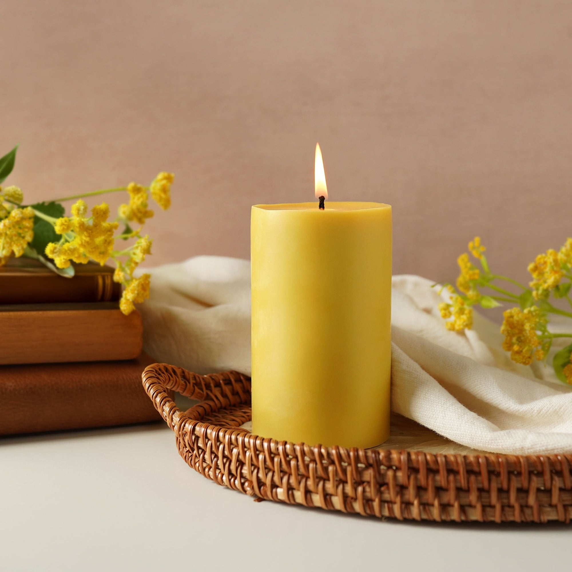 Tallow & Beeswax Pillar Candle