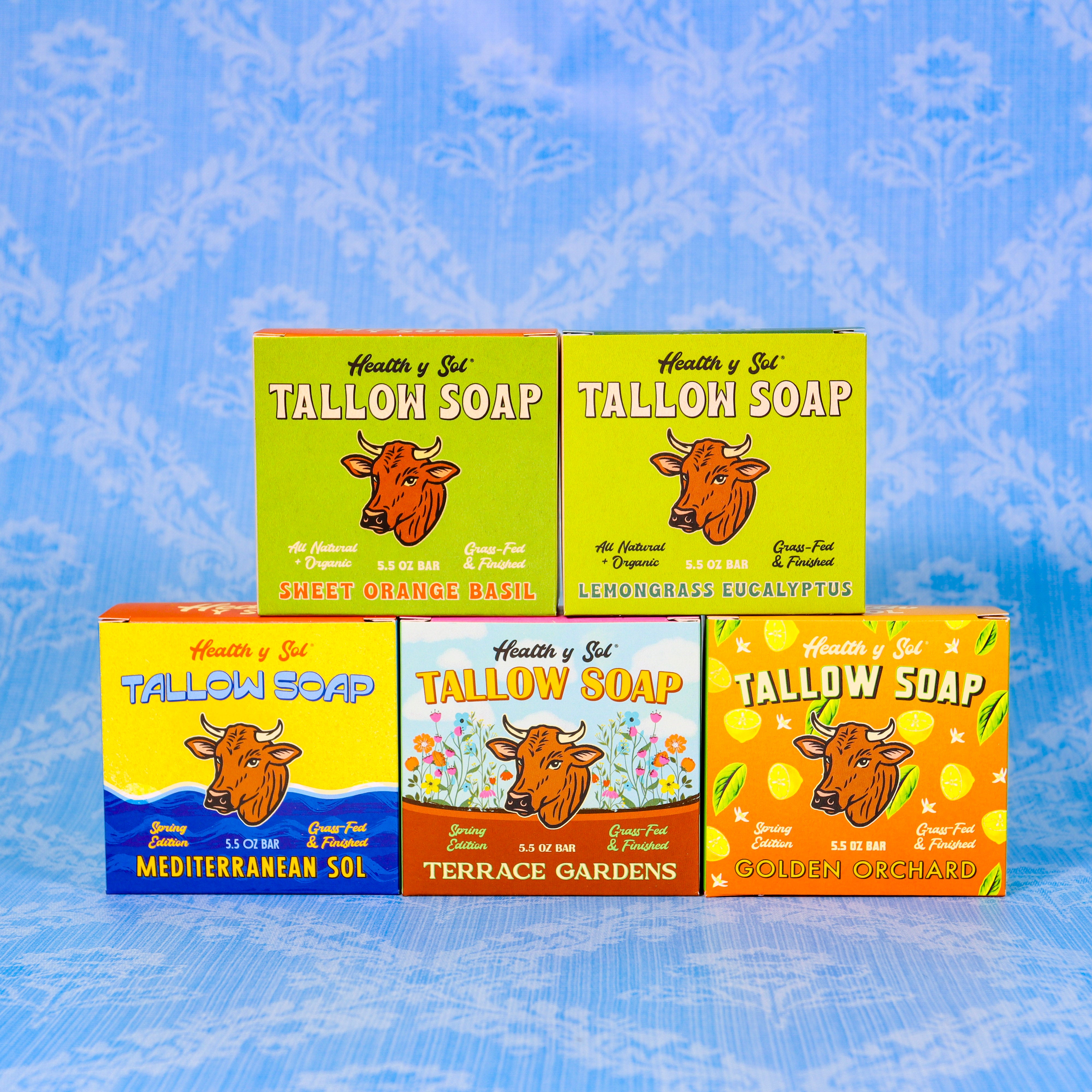 *SPRING FRESH BUNDLE* Grass Fed Tallow Bar Soap