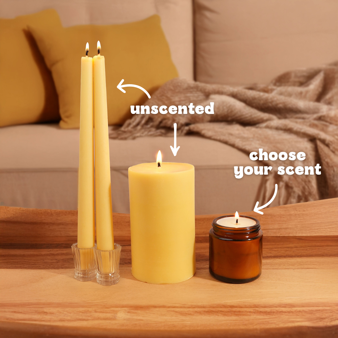 *SEASONAL* Tallow & Beeswax Candle Set